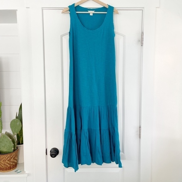 NWOT Caslon Mixed Media Drop Waist Maxi Dress - M - Picture 4 of 6